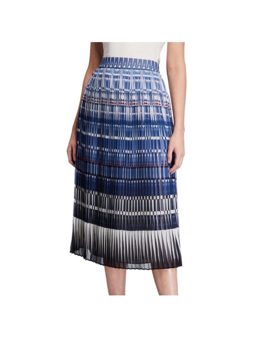 Kate Spade Deco Chiffon Blue Midi Skirt Women's 10 NWT
$468 MSRP